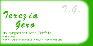 terezia gero business card